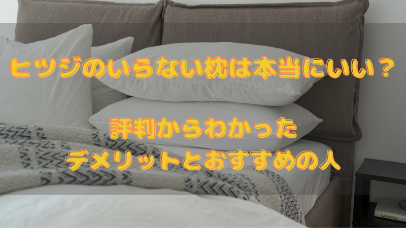 ヒツジのいらない枕は微妙？評判からわかったデメリットとおすすめの人